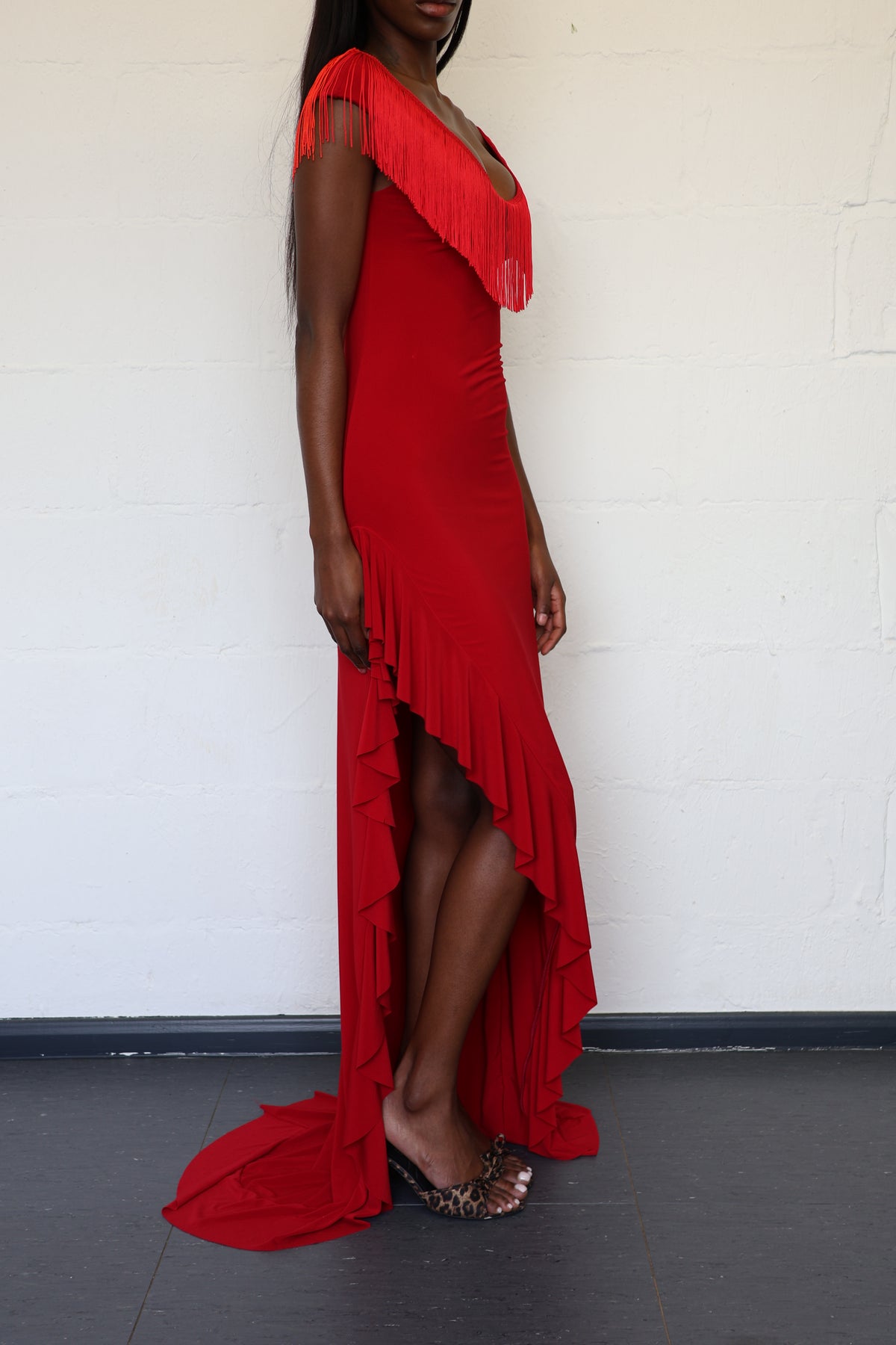 Sombra Maxi Dress - Crimson Kiss