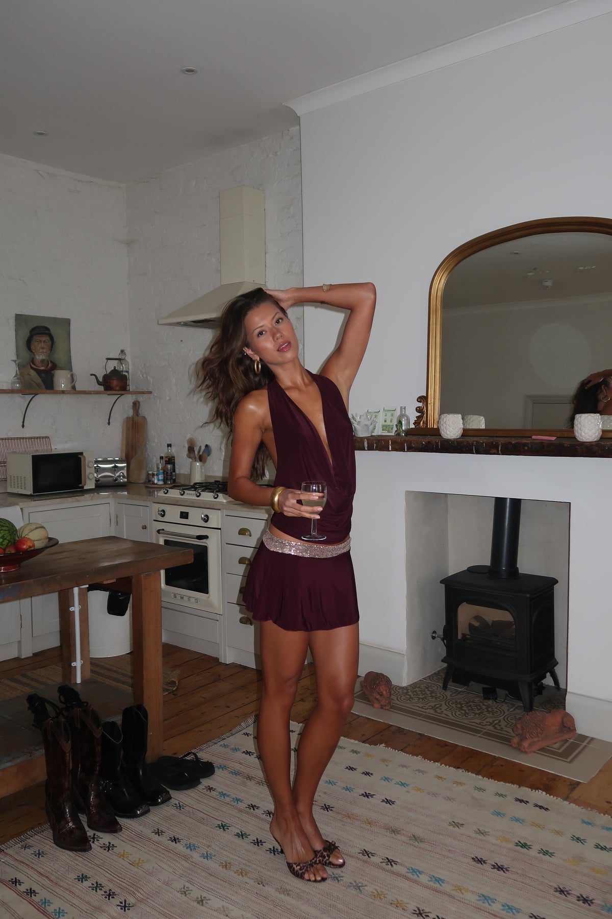 Short n' Sweet Mini Skirt - Plum image 14