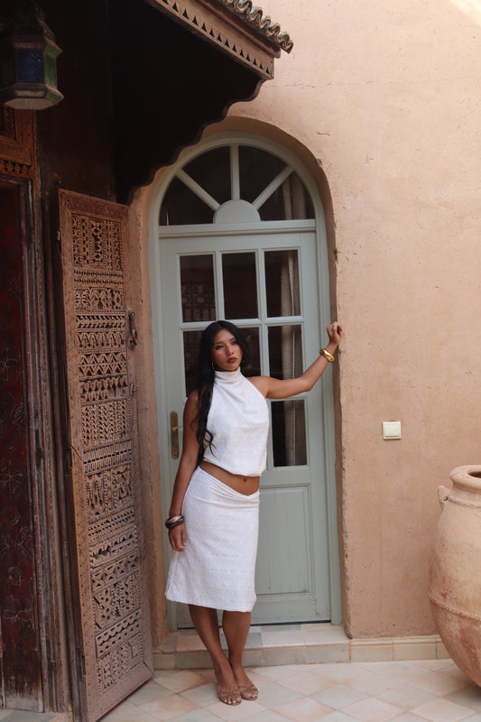 Crochet Kassandra Top - Dove White image 2