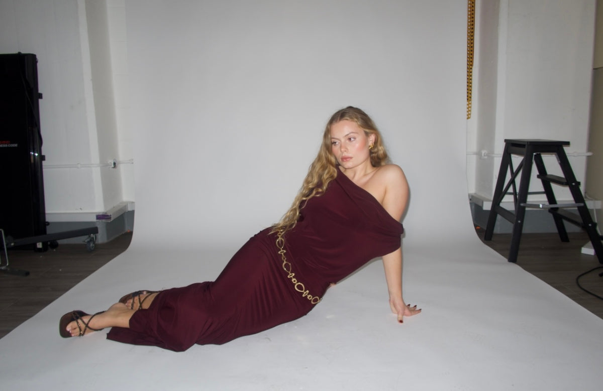 Sade Maxi Dress - Plum image 11