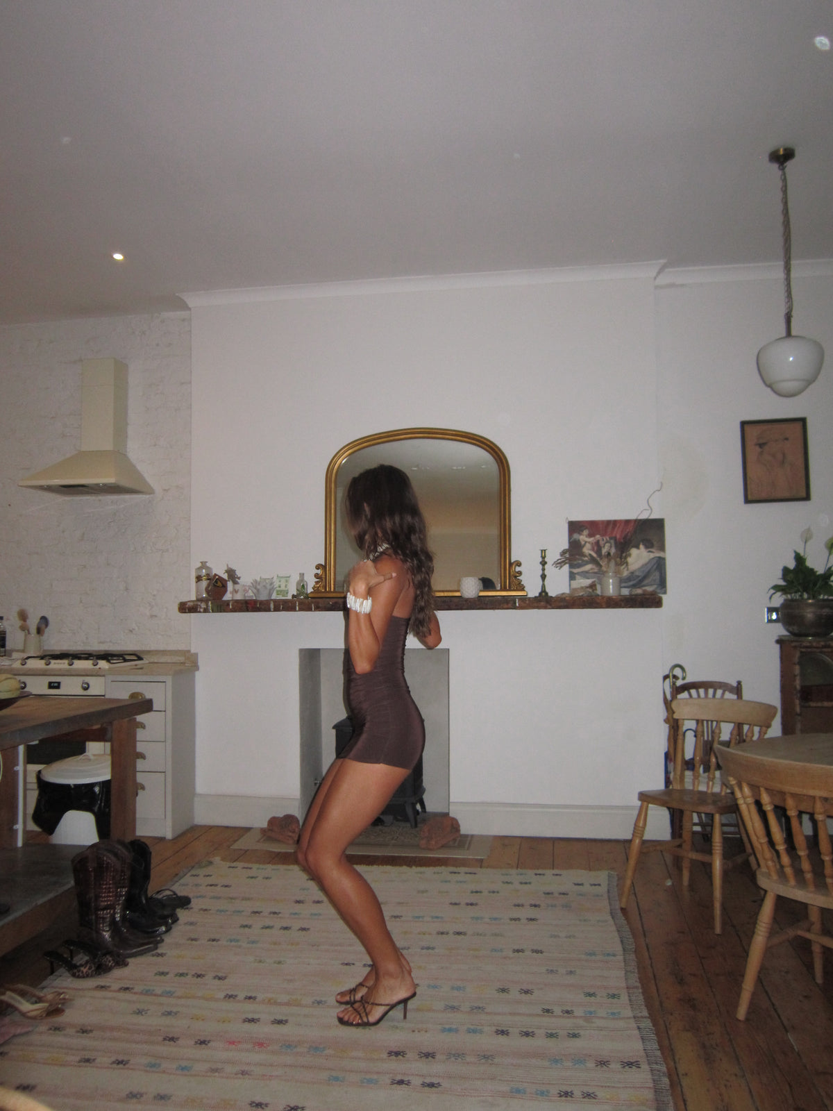 Mini Martini Dress - Espresso image 10