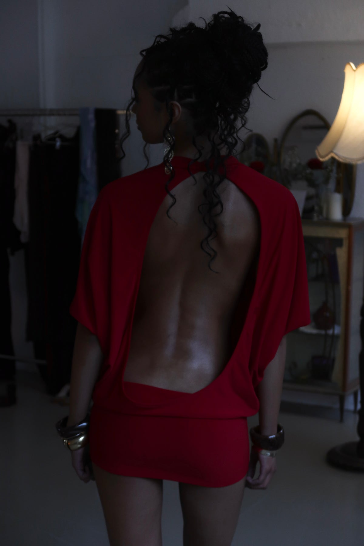 Just a Tease Mini Dress - Crimson Kiss image 5
