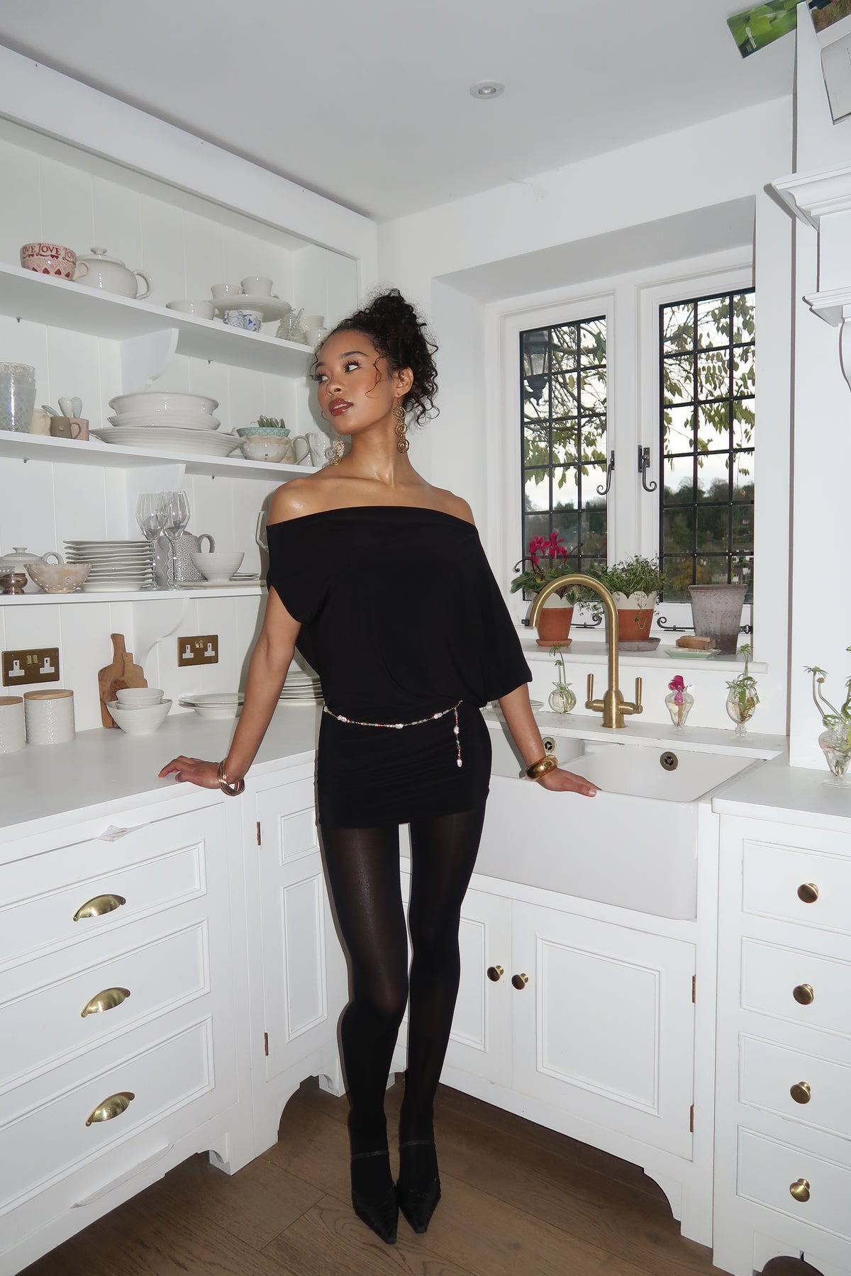 Sade Mini Dress - Noir image 12