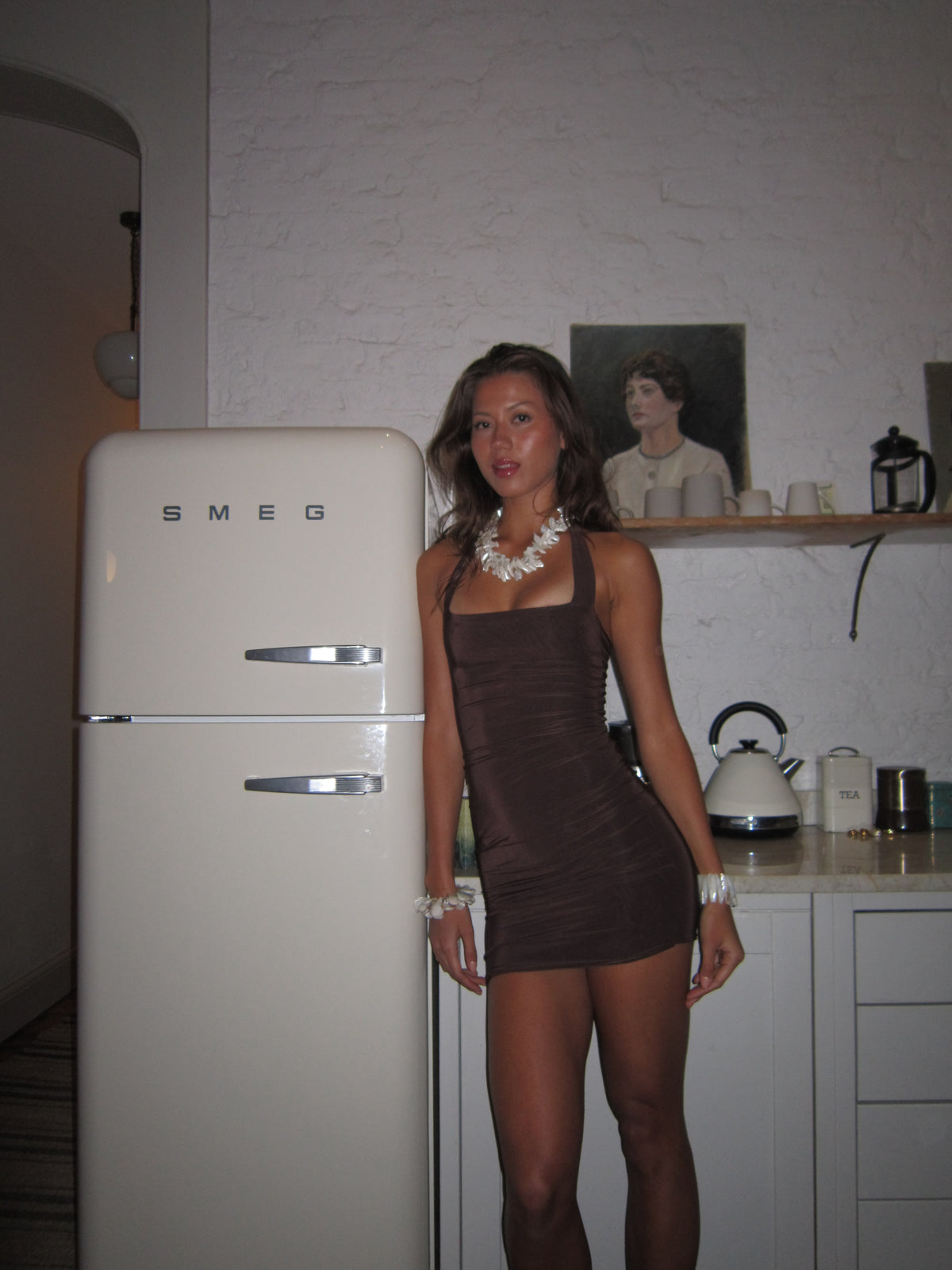 Mini Martini Dress - Espresso image 4