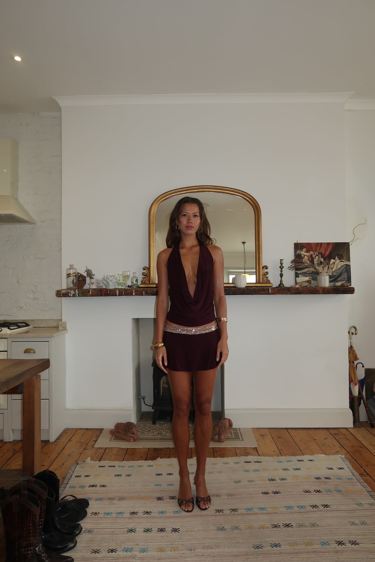 Short n' Sweet Mini Skirt - Plum image 5
