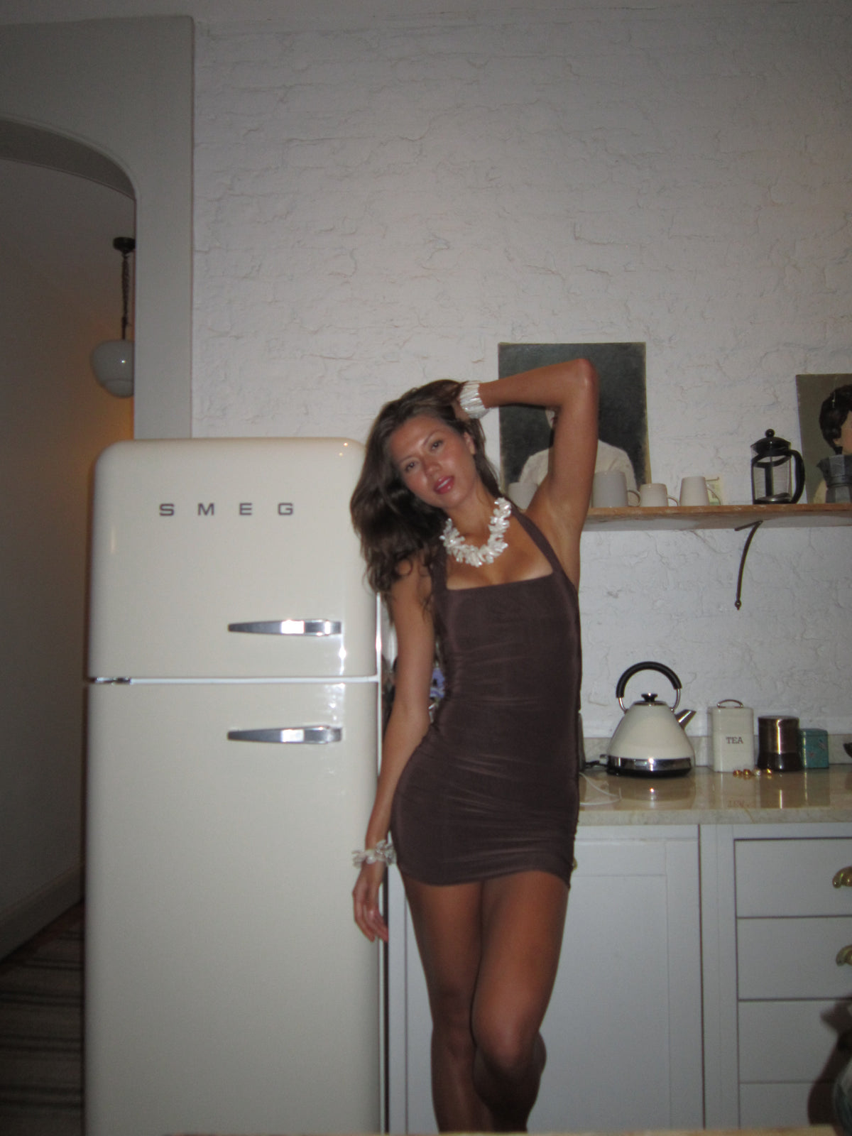 Mini Martini Dress - Espresso image 5
