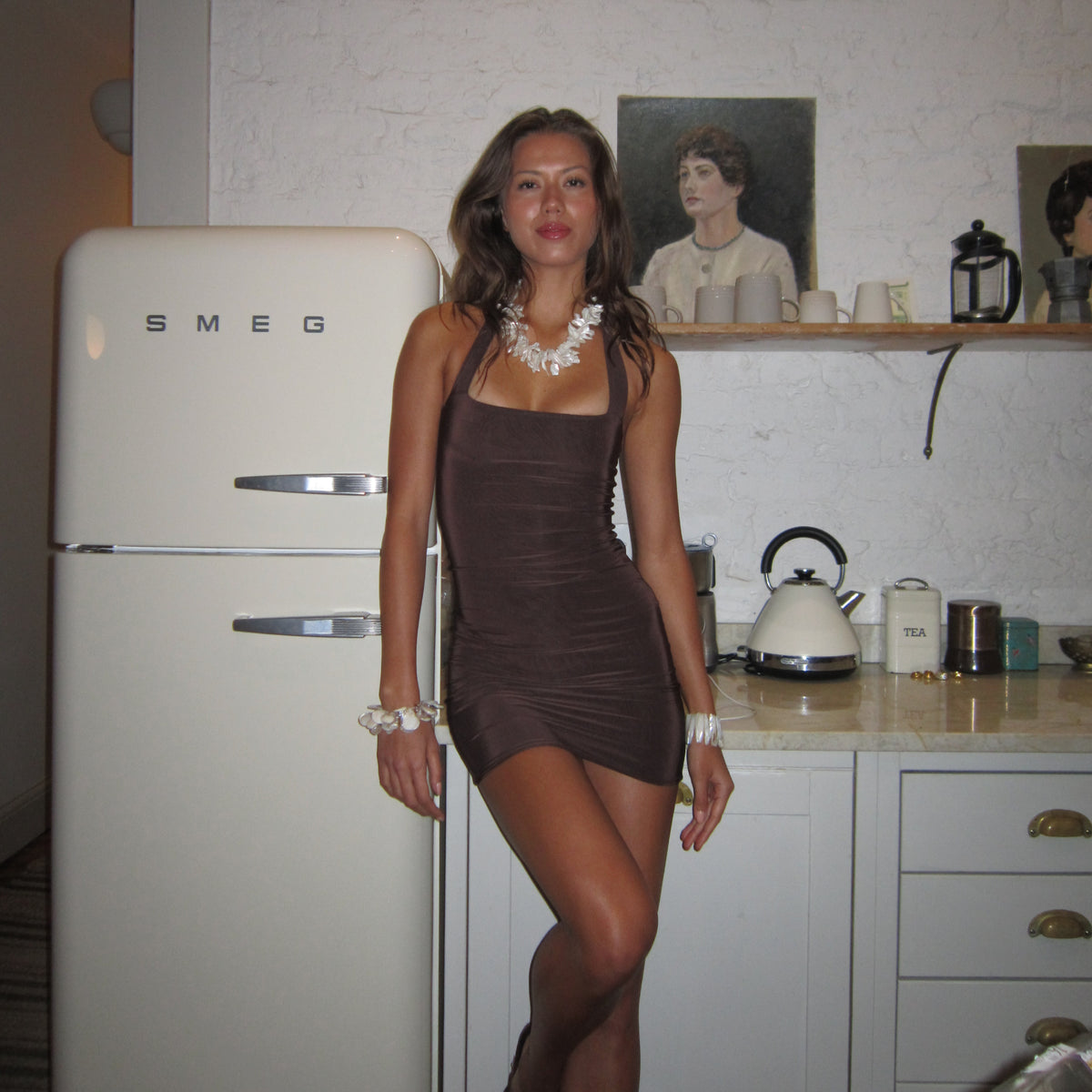 Mini Martini Dress - Espresso image 0