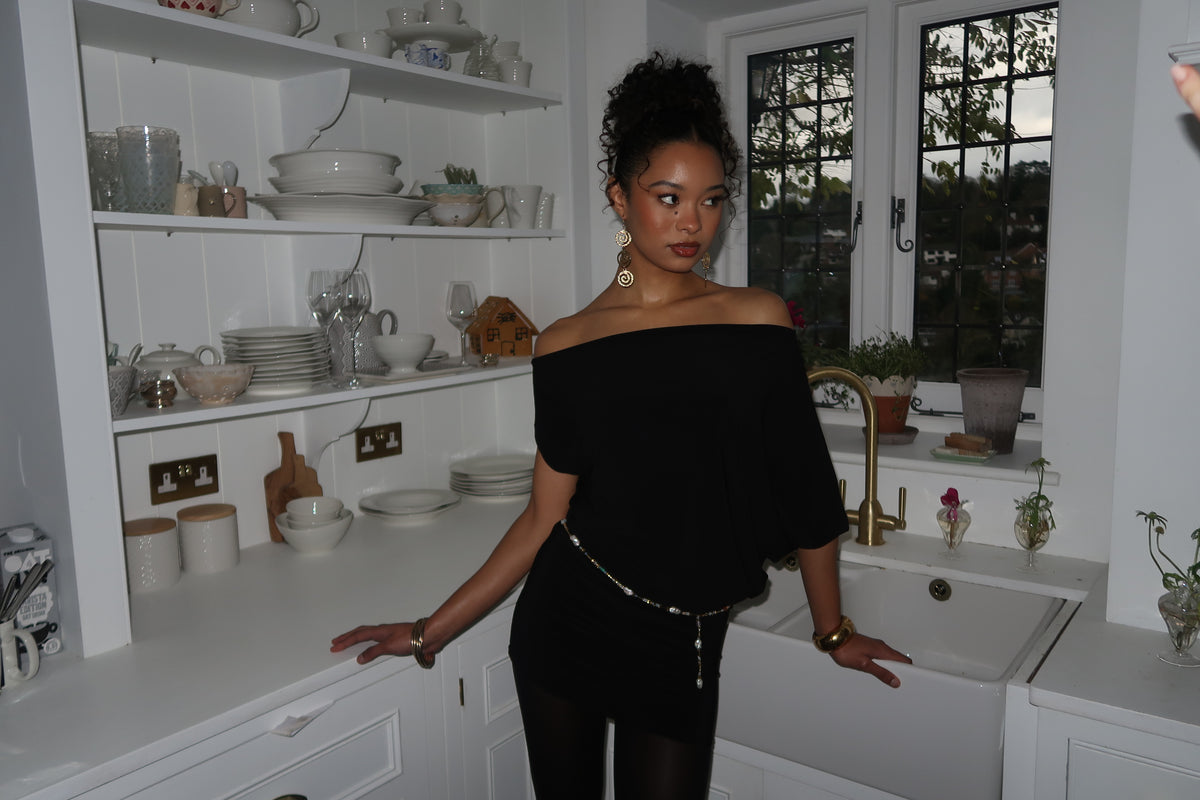 Sade Mini Dress - Noir image 6