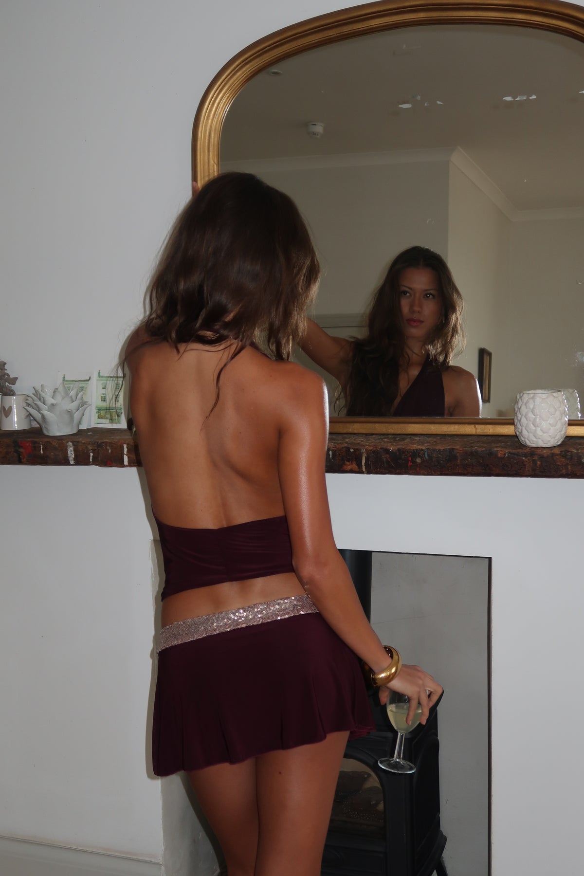 Short n' Sweet Mini Skirt - Plum image 12