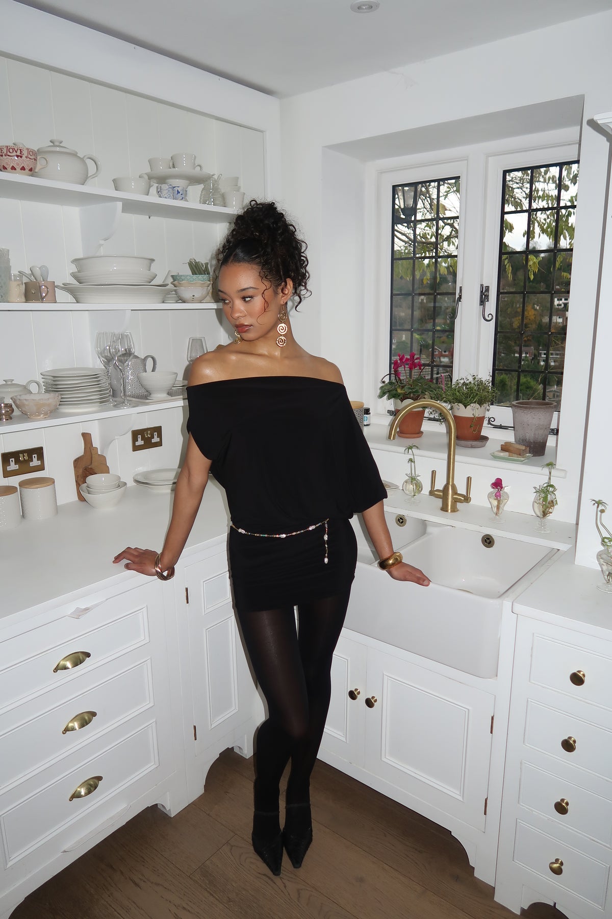 Sade Mini Dress - Noir image 10