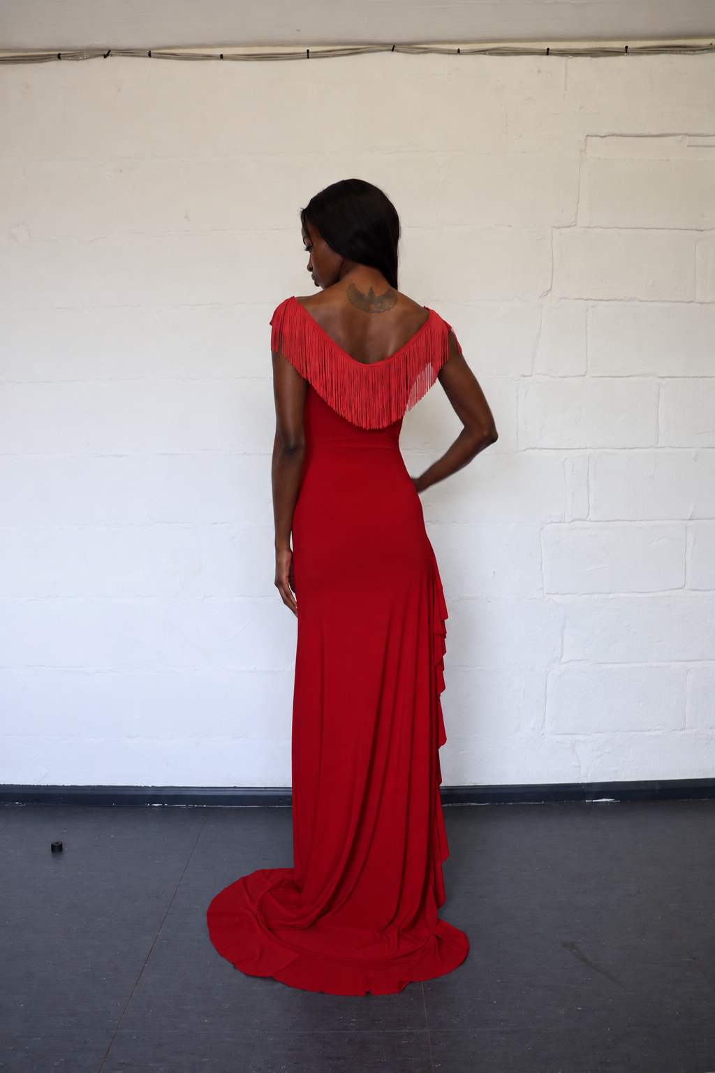 Sombra Maxi Dress - Crimson Kiss