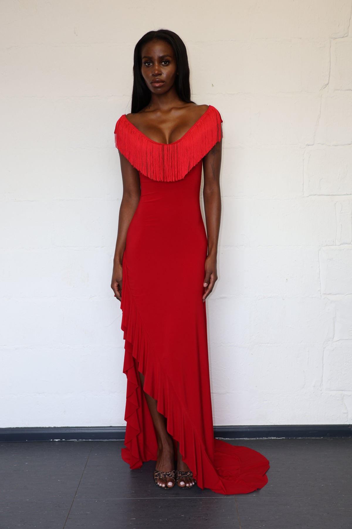 Sombra Maxi Dress - Crimson Kiss
