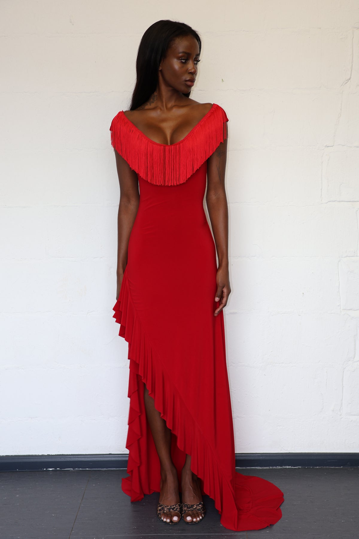 Sombra Maxi Dress - Crimson Kiss