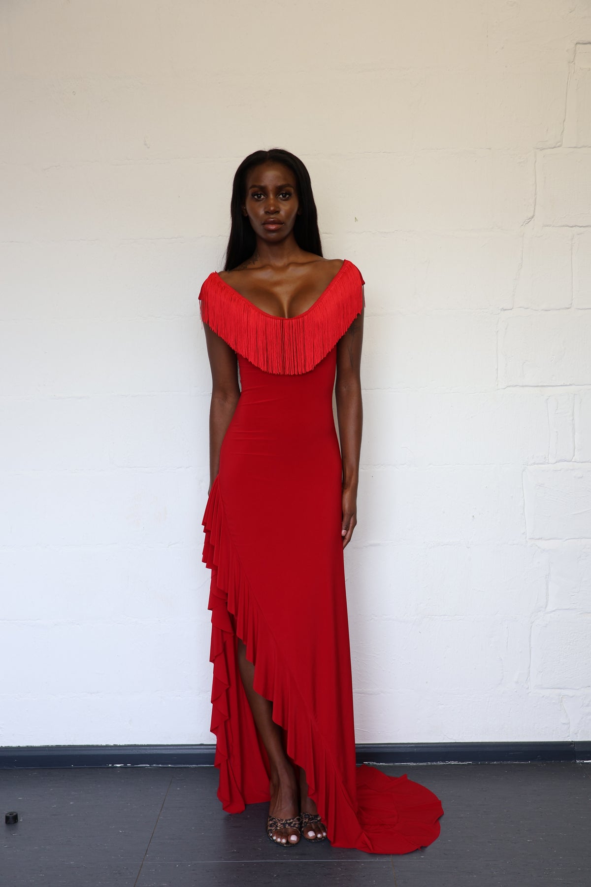 Sombra Maxi Dress - Crimson Kiss