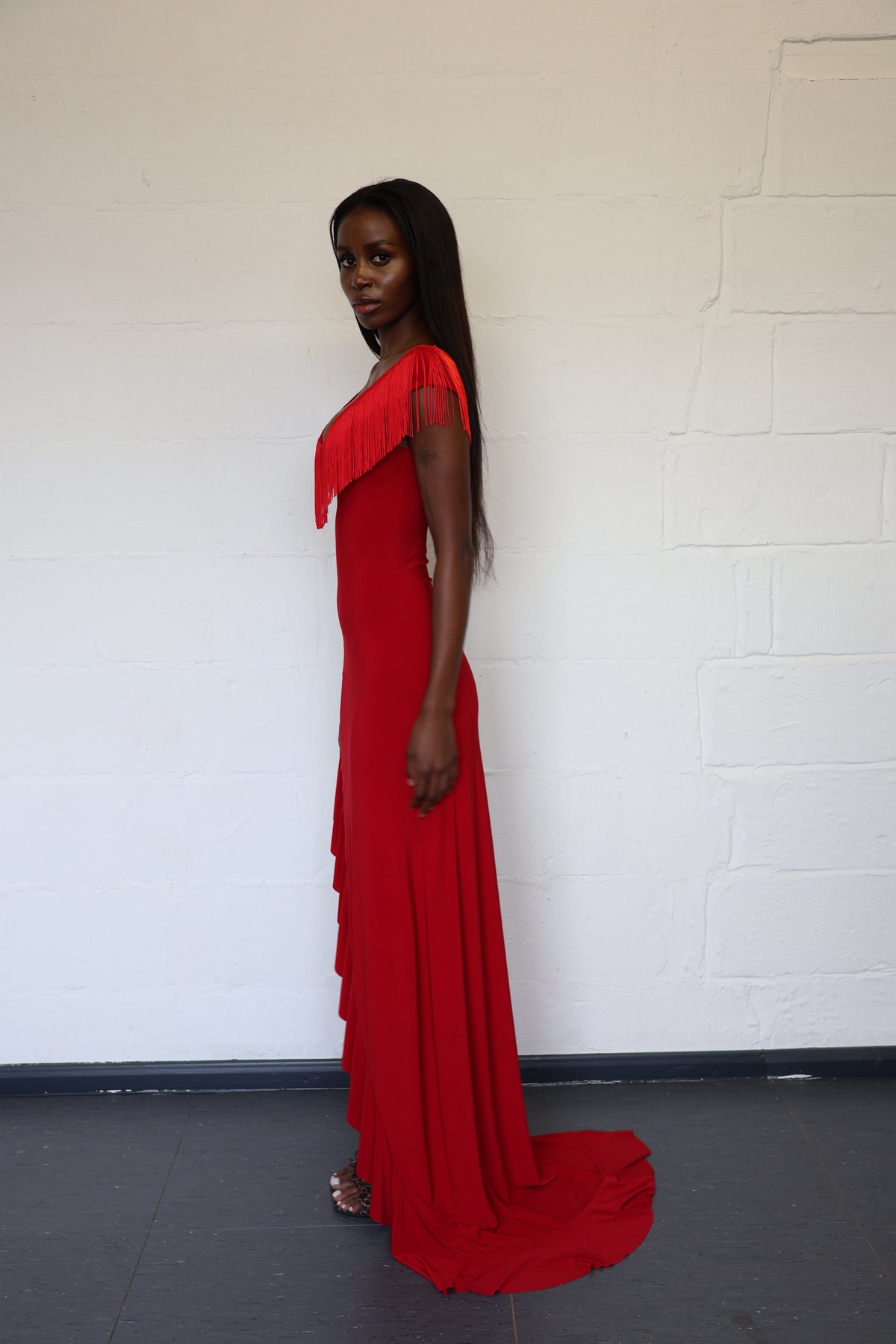 Sombra Maxi Dress - Crimson Kiss
