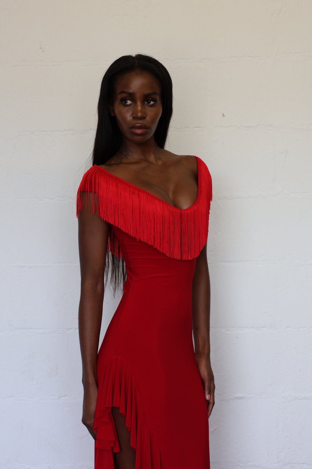 Sombra Maxi Dress - Crimson Kiss