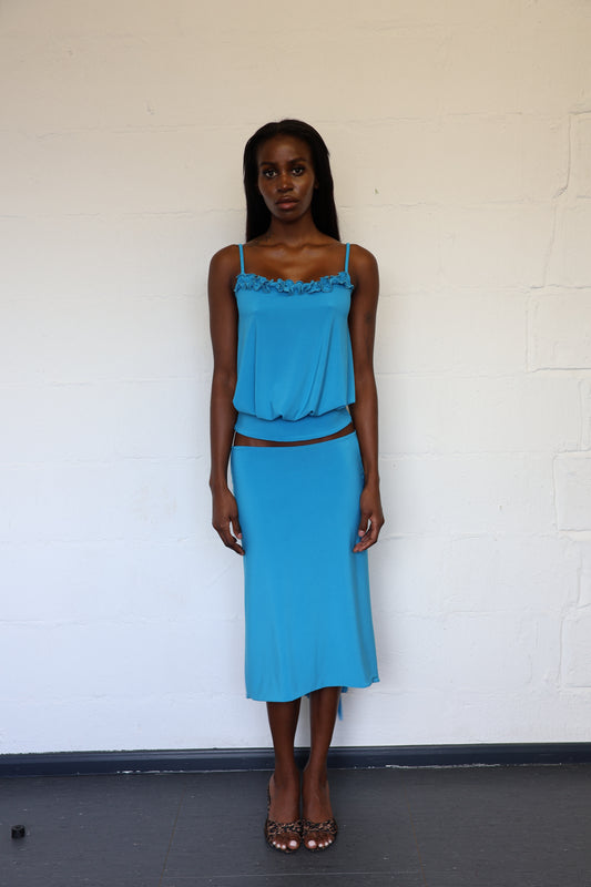 Carmela Top - Aqua