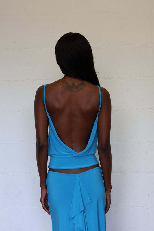 Carmela Top - Aqua
