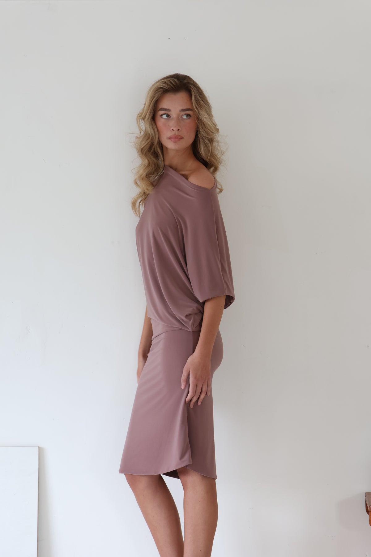 Still a Tease Midi Dress - Mocha