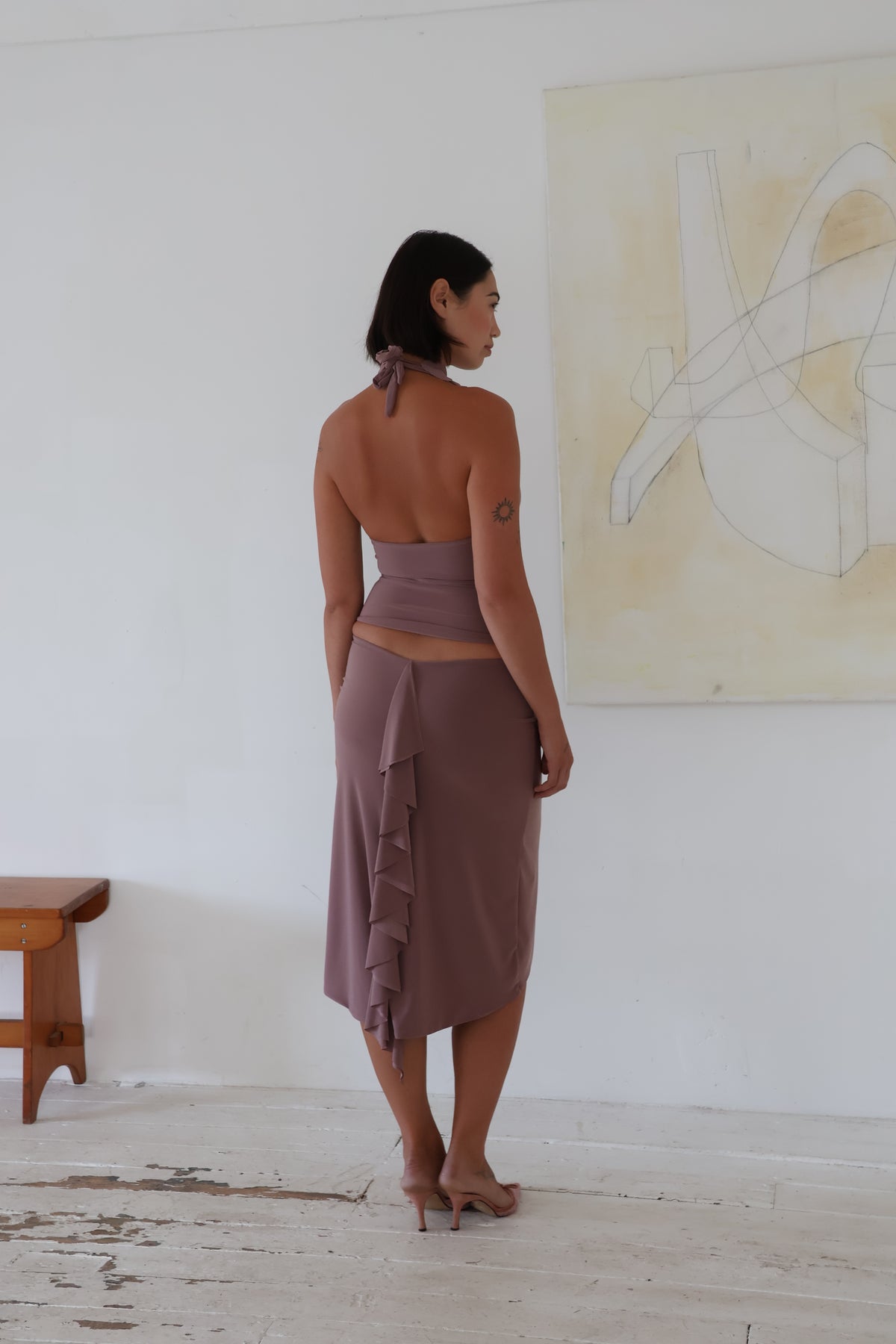 Valentina Midi Skirt - Mocha