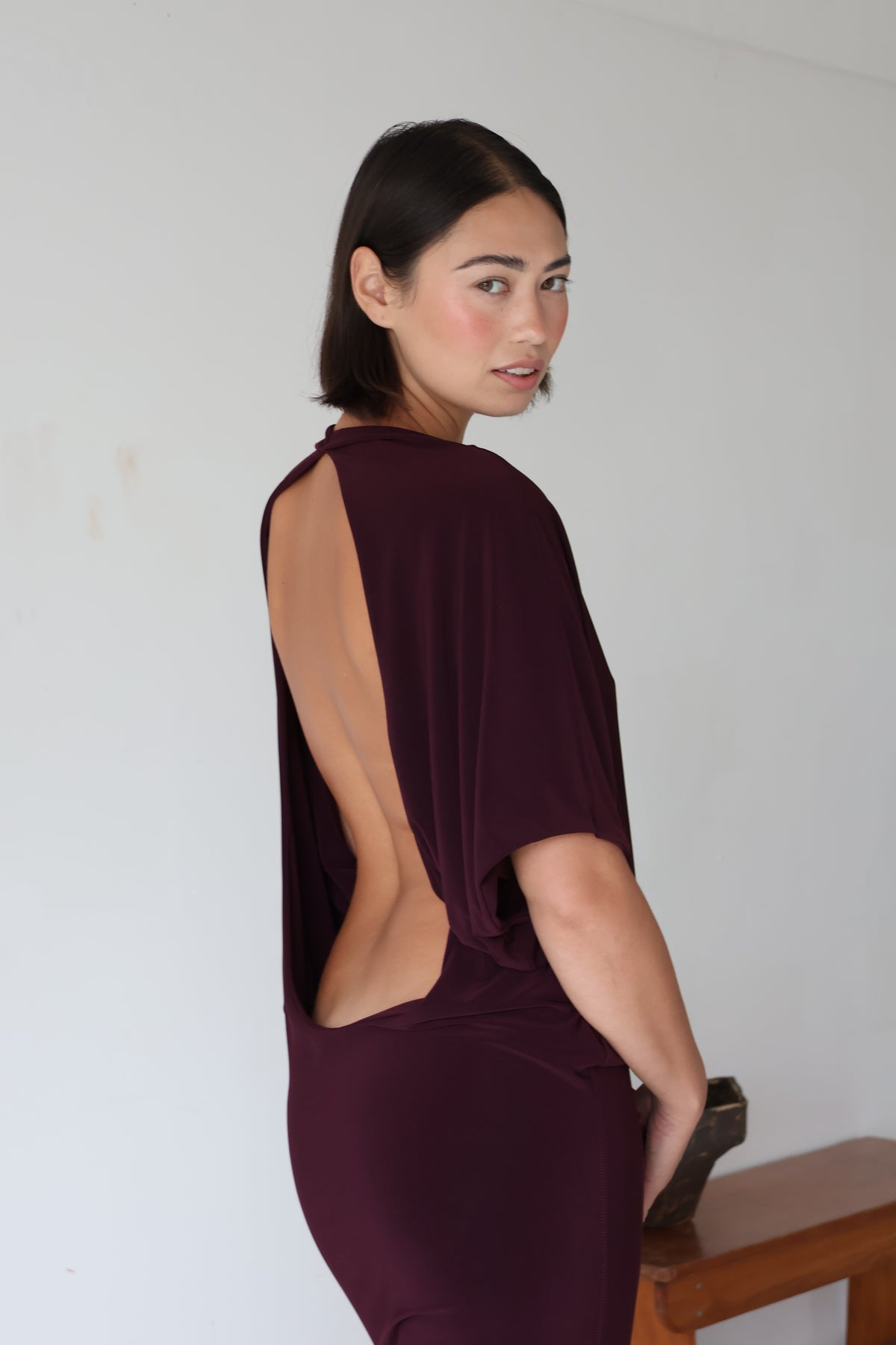 Still a Tease Midi Dress - Plum