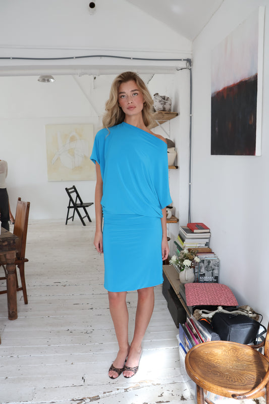Still a Tease Midi Dress - Aqua