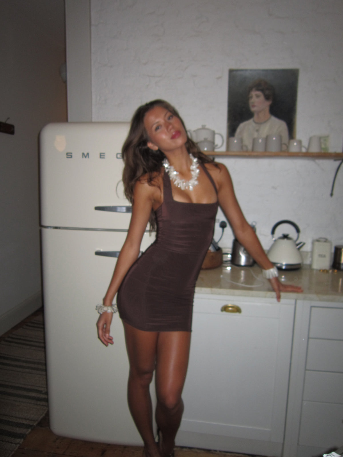 Mini Martini Dress - Espresso image 6