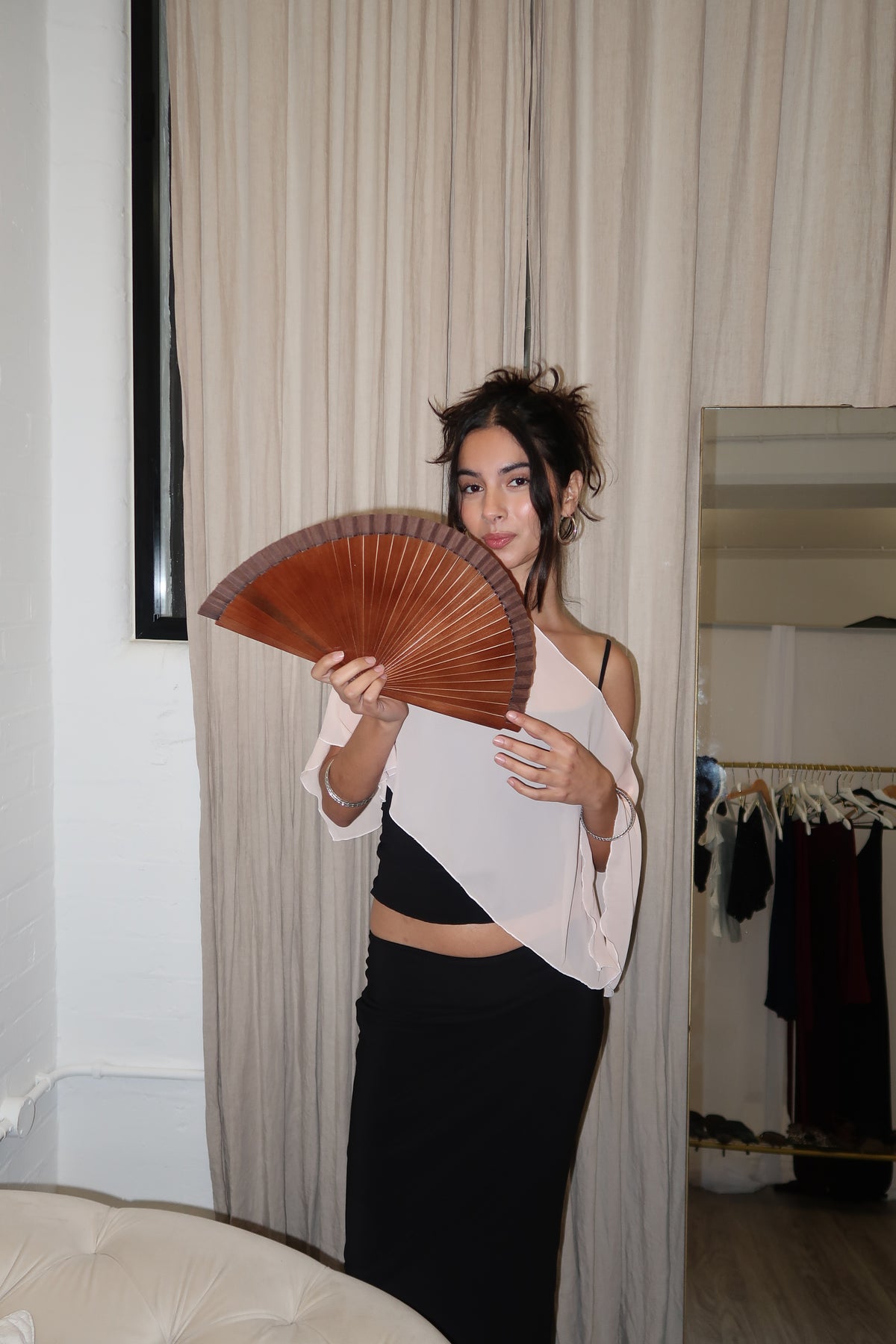 Chiffon Poncho - Peach image 12