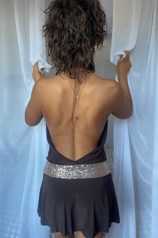 Kassandra Mini Dress - Espresso image 3