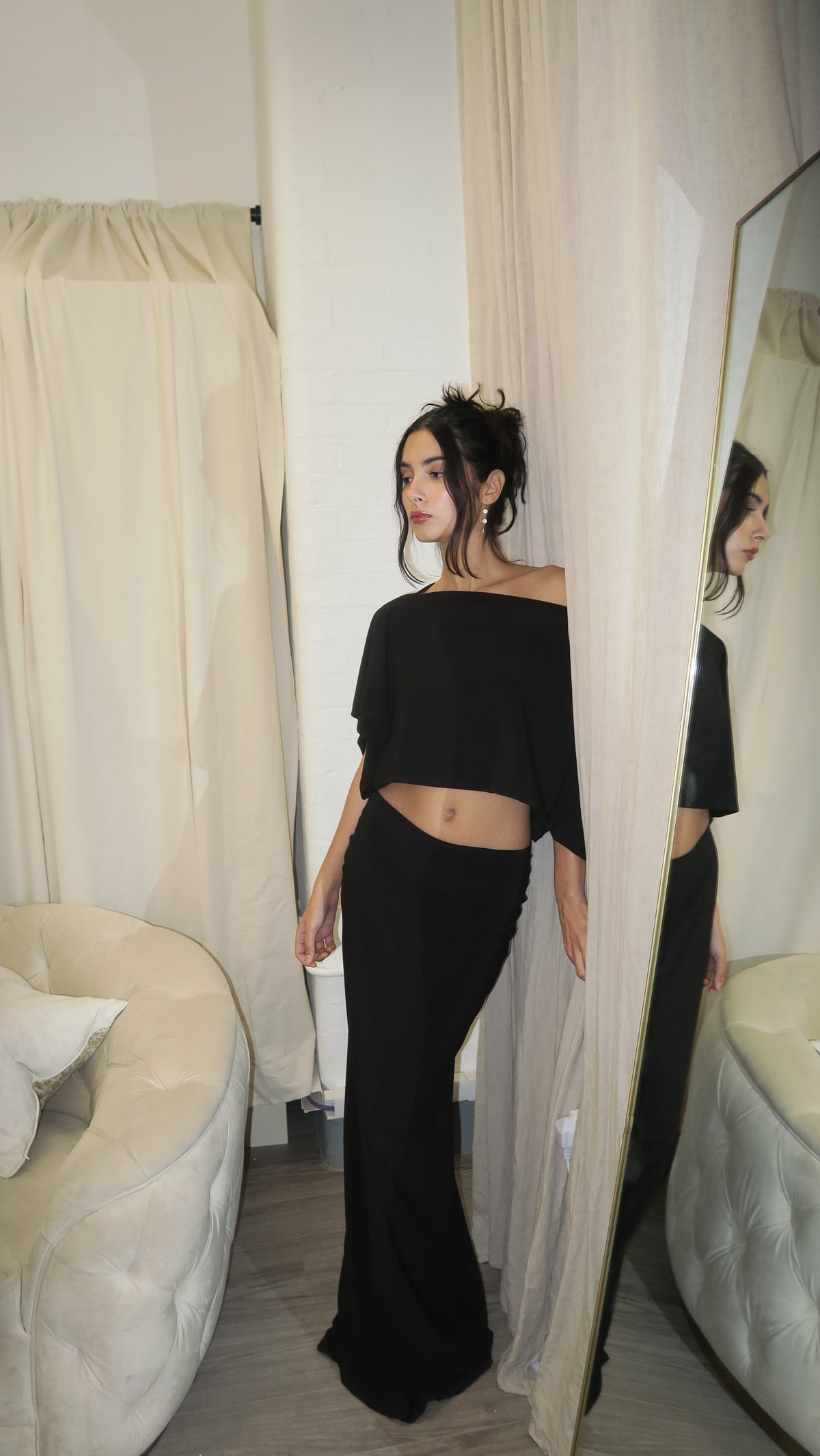 Sweetest Taboo Poncho - Noir image 10